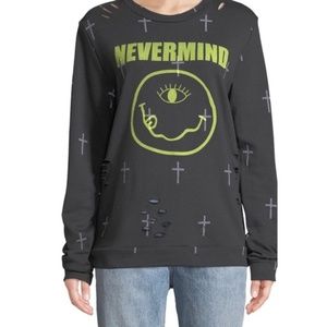 Recycled Karma  Nevermind Graphic Sweatshirt  Sm